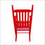 Chaise berçante en bois-843925807