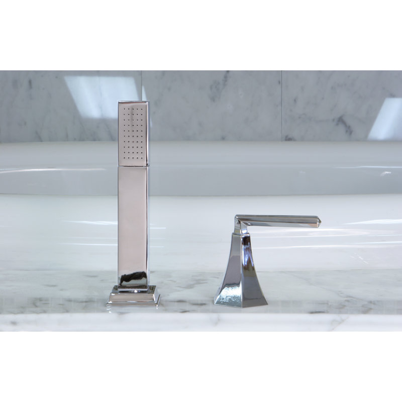 McMillan 1 Handle Deck Tub Filler with Diverter, Polished Chrome