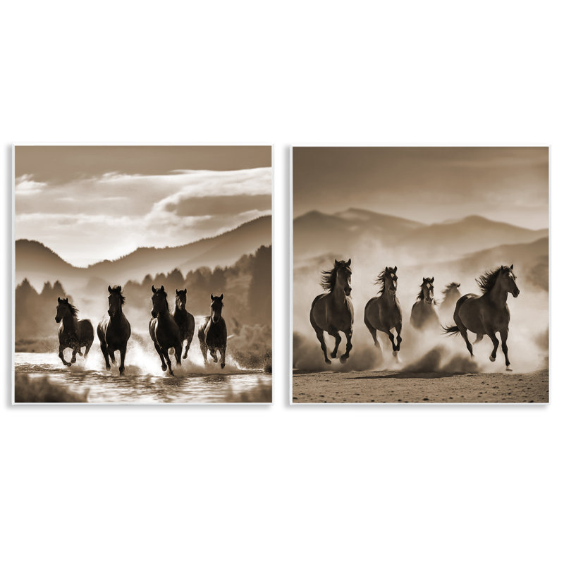  Ensemble de plaques murales "Courir la montagne" par Noah Bay