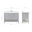 Meuble-lavabo sur pied simple 54 po avec plateau en quartz Abby-94003650-121646135