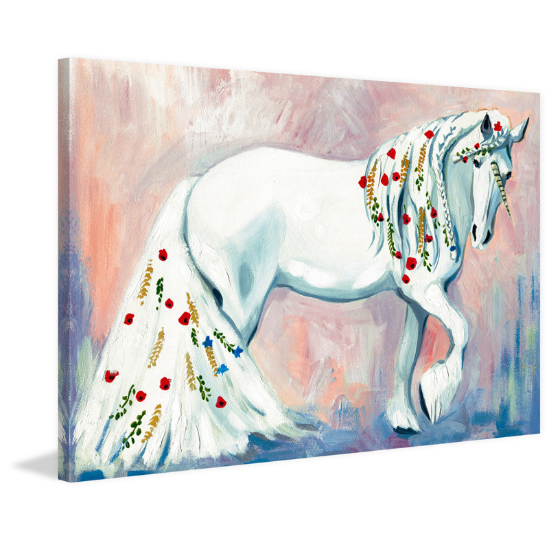 Unicorn Style - Wrapped Canvas Print, 30cm H x 45cm W x 3.81cm D