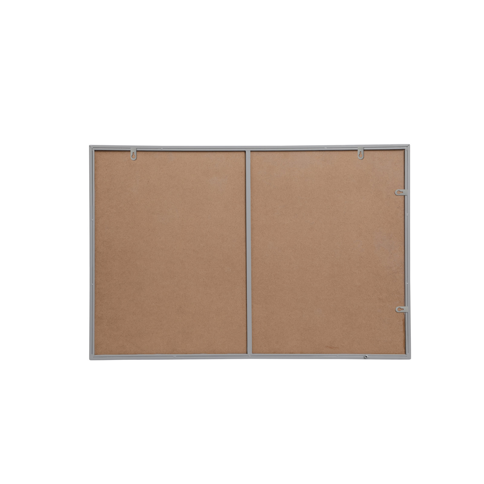 Sabine Metal Rectangle Wall Mirror, 42" x 28", Gray