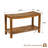 32" W Indoor/Outdoor Teak Shower Bench, Garden Teak Bench with Non-Slip Feet, Outdoor Swimming Pool Beach Bench