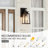 Schlegel Black Steel with Clear Glass Outdoor Wall Light(Set of 2)