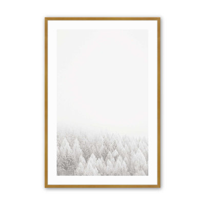 Impression de couverture d'hiver, dans un cadre,