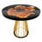 Amiata Round with Stainless Steel Base Dining Table-87038831-88130314-88130315