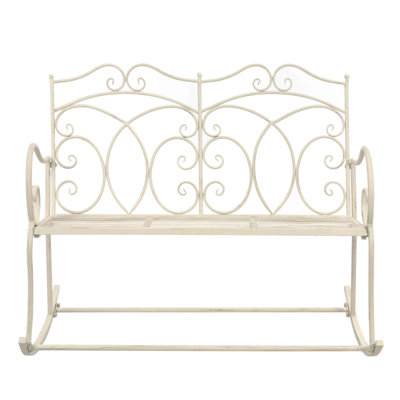 Banc de jardin en acier inoxydable Alrick