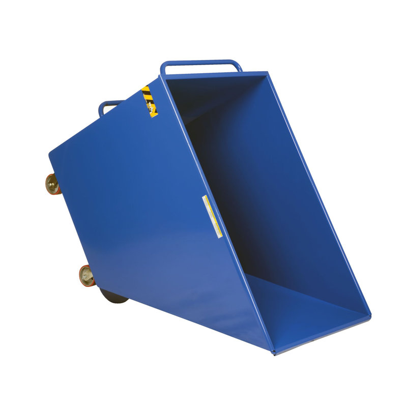Camion basculant portatif en acier, H 46,19 po x l 38,25 po x P 65,25 po