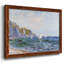 Falaises et voiliers à Pourville, 1882 - Toile tendue avec châssis rustique-2126918183-2126918187