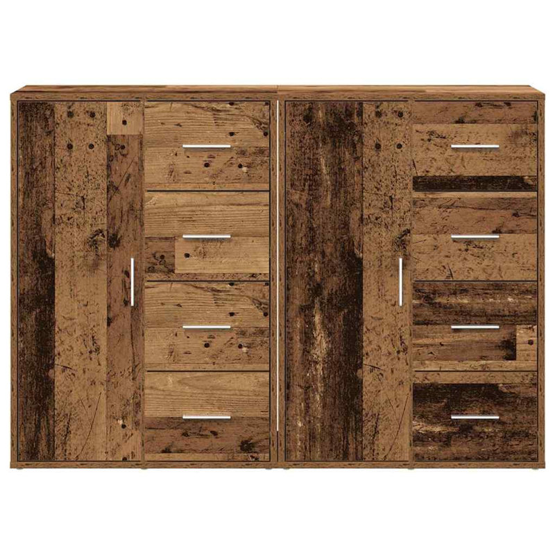 Sideboards 2 Pcs 60X31x84 Cm Engineered Wood, Brown