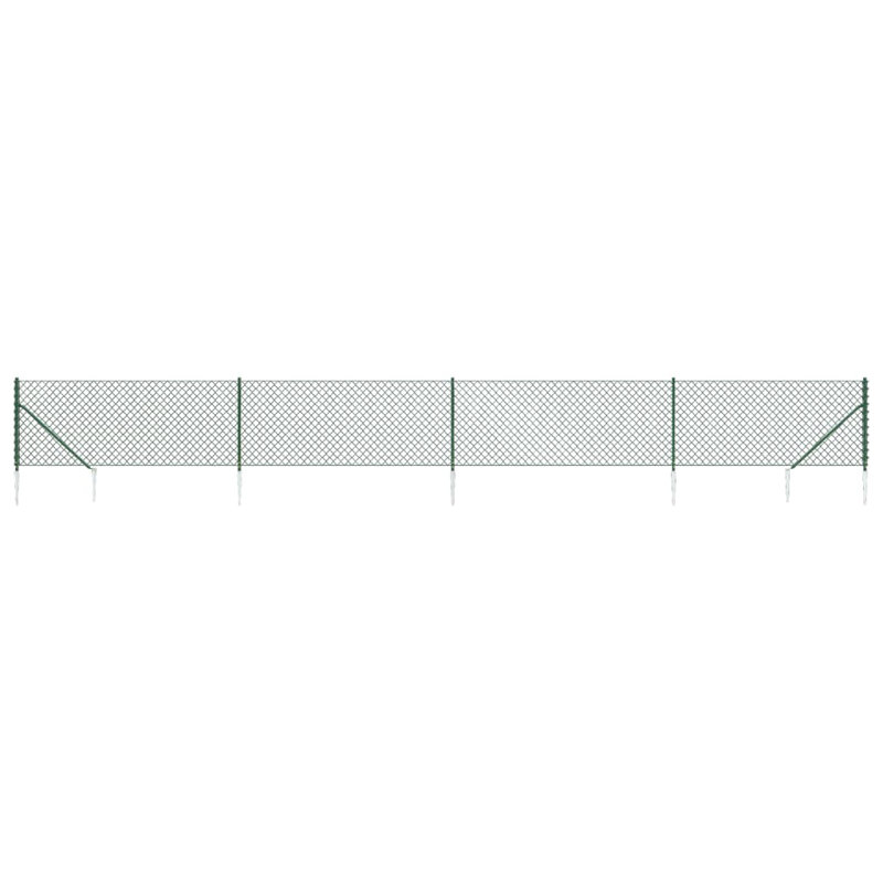 Brealynn Metal Fencing, 100cm H x 2500cm W, Green