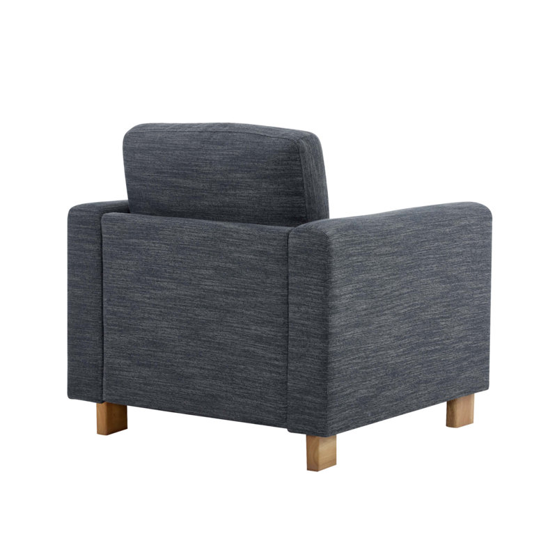 Fauteuil rembourré en tissu