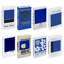 Ensemble de 7 livres d'art moderne bleu Klein