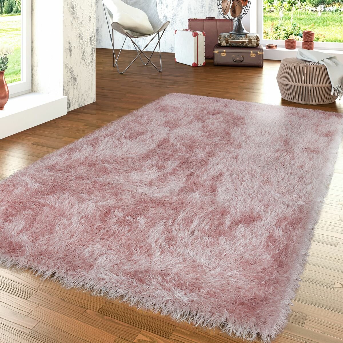 Pink Shag Area Rugs - Bed Bath & Beyond