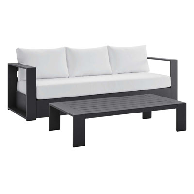 Modway Tahoe Outdoor Patio Powder-Coated Aluminum 2-Piece Set