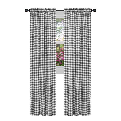 Ramillies Cotton Blend Semi Sheer Curtain Pair
