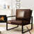 Coffee Faux Leather selected