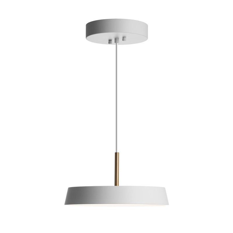 Cenk 1 - Light LED Single Pendant, 5cm H x 30cm W x 30cm D, White