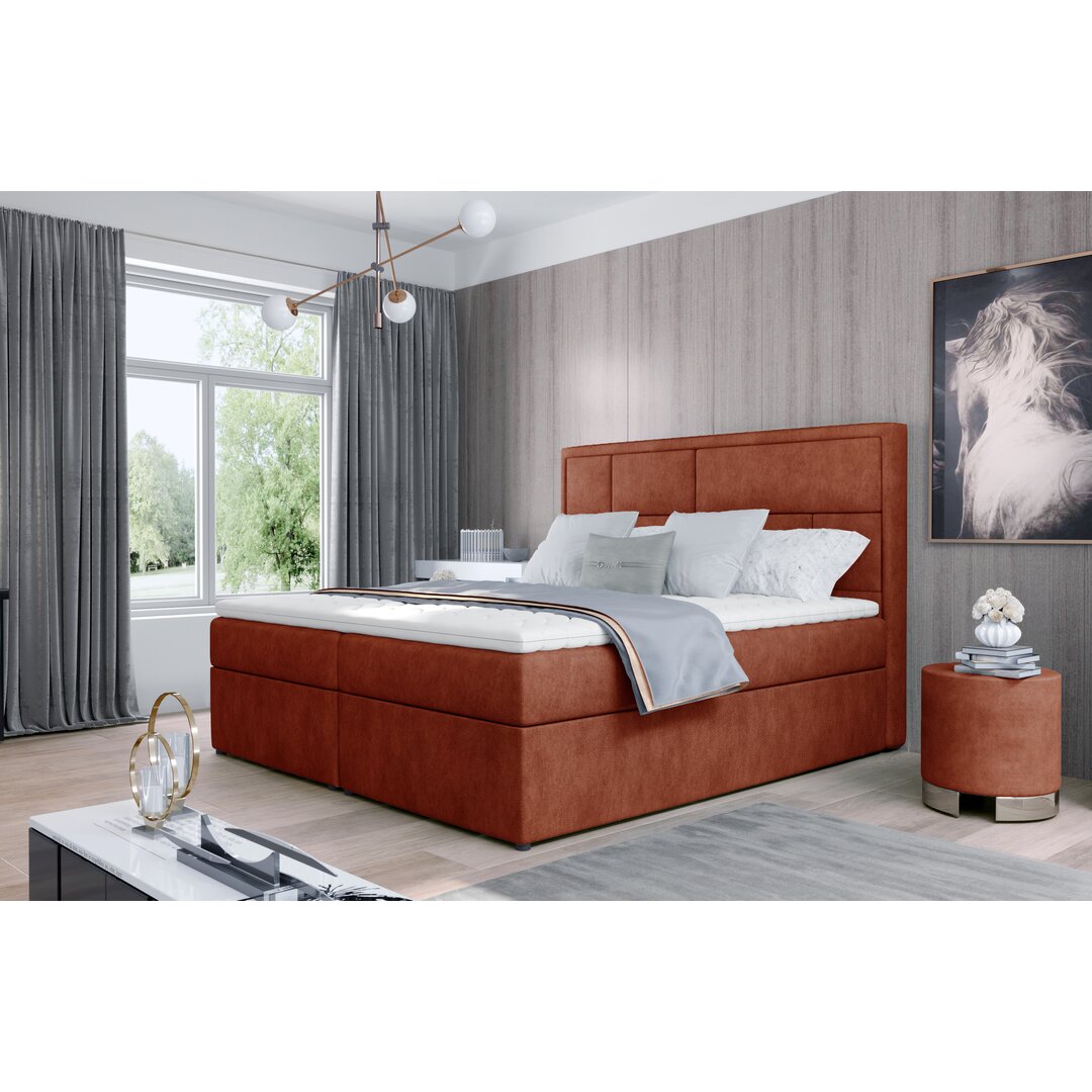 Boxspringbett Ghada mit Topper