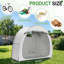 Tente de rangement pour vélo en tissu Oxford gris clair 6,8 x 2,6 pieds 210D avec sac de transport-124522625