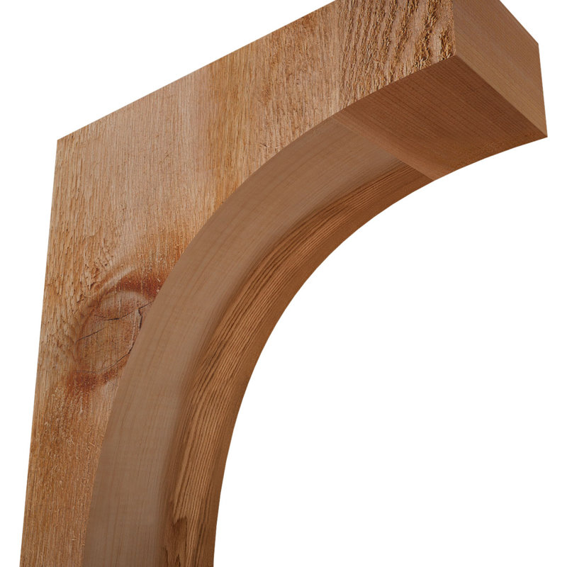 Huntington Rough Sawn Rafter Tail, Western Red Cedar, 12"H x 4"W x 12"L