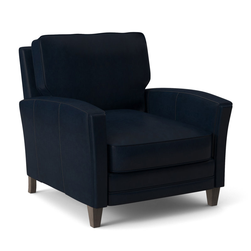 Zion Armchair, Stone, Anilina Cacao Genuine Leather
