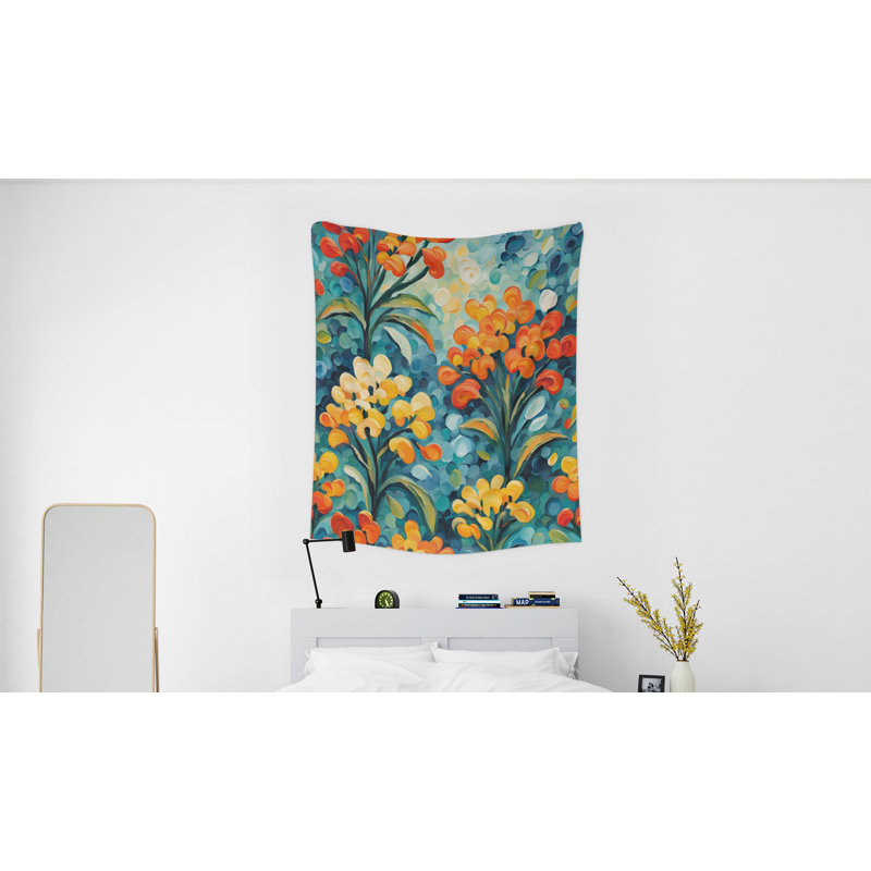Tapisserie murale, H 60 po x l 51 po x P 0,5 po