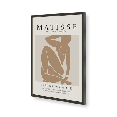 Matisse's Nude III avec imprimé brun clair