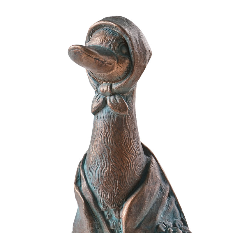 Animals Water Resistant Fiberstone Clay Garden Statue