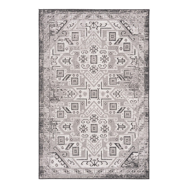 Tapis intérieur / extérieur bleu Alucard Southwestern, Rectangle 5 pi 3 po x 7 pi 10 po