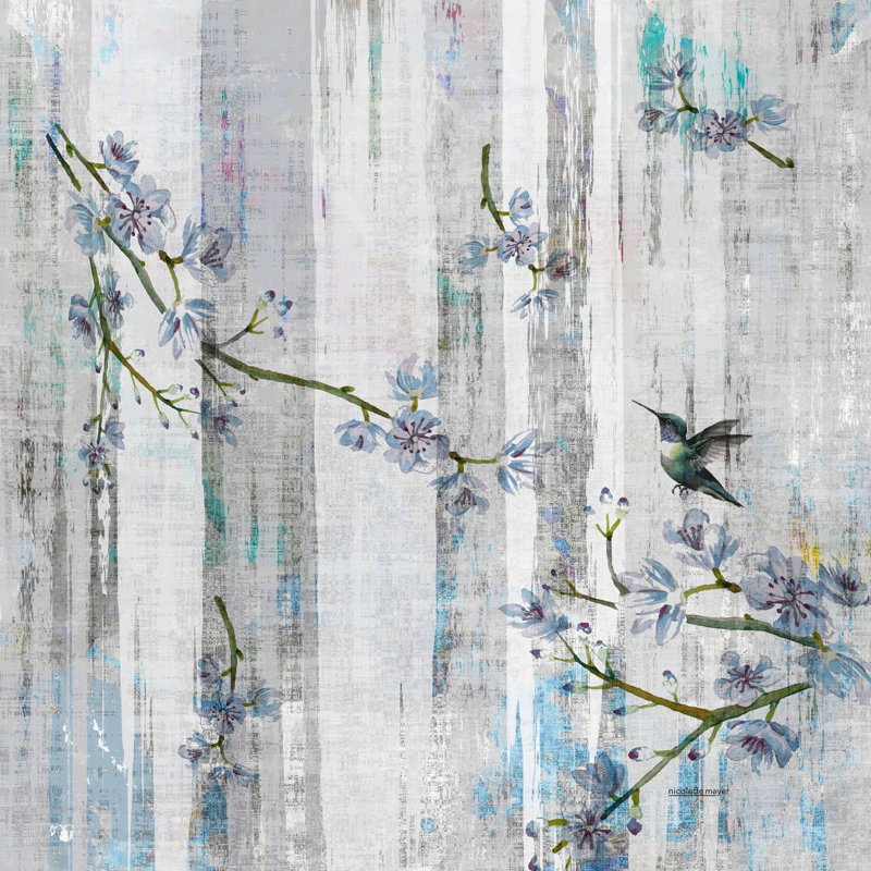 Blossom Fantasia by Nicolette Mayer - Unframed Print on Acrylic, Blue Opulence