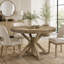 Table de salle à manger extensible rétro avec rallonge de 12 po-1665209763
