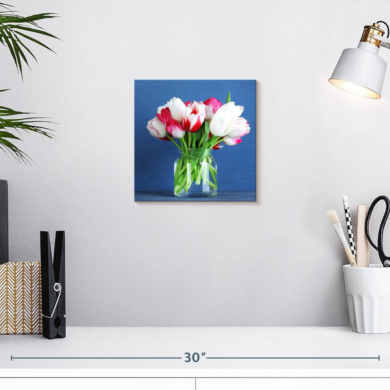 Harnek tulipes en verre, H 10 po x l 10 po