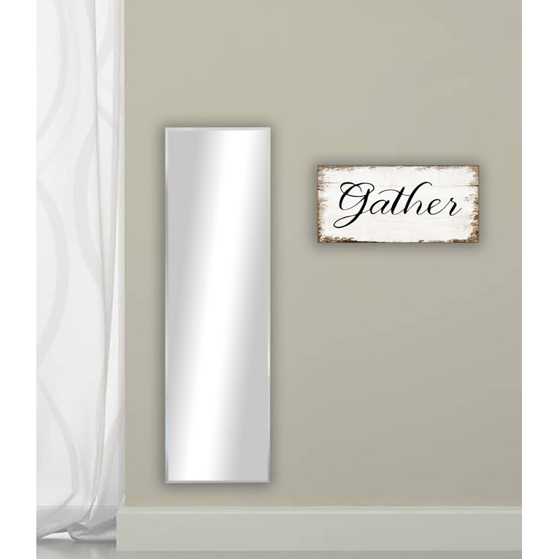 Derosier Metal Flat Wall Mirror, 60" H x 25" W