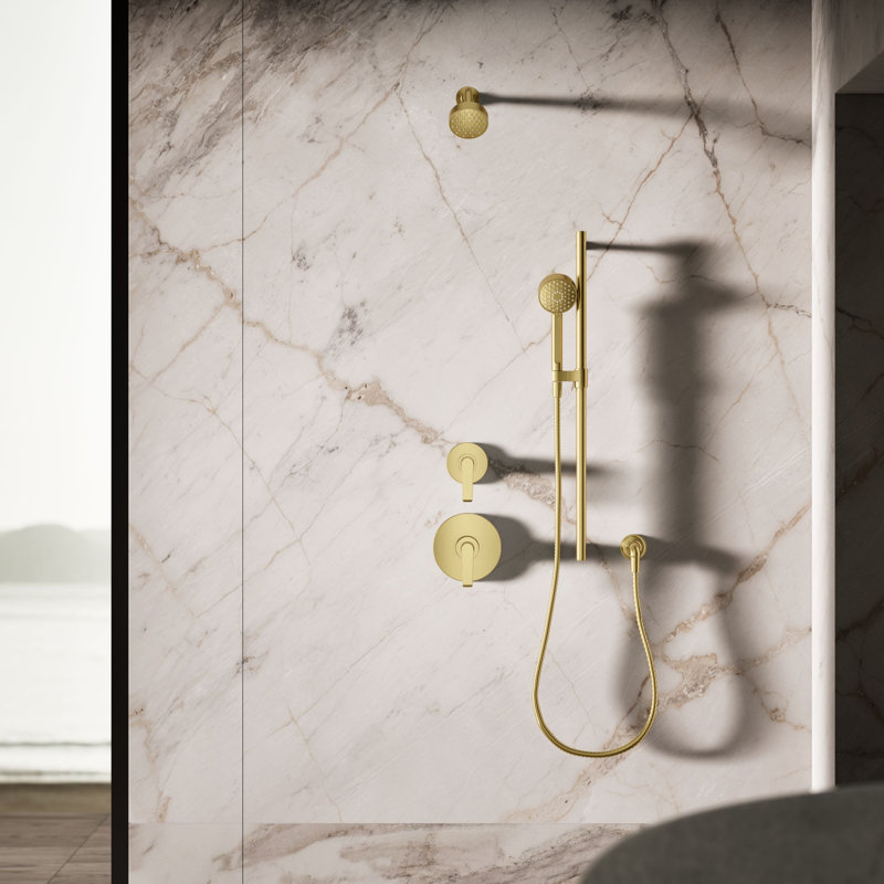 Awaken B90 1.75 Gpm Multifunction Handshower, Vibrant Brushed Moderne Brass