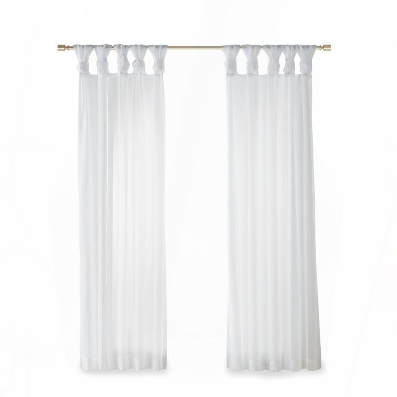 Twist Tab Voile Sheer Window Pair