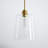 Herman 1-Light Metal and Glass Bell Pendant-426244538