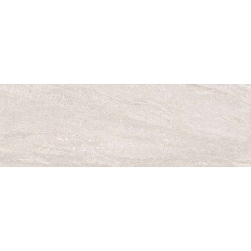Crete 12'' x 40'' Ceramic Stone Look Wall Tile, Blanco