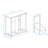 Tilt-Out Laundry Cabinet - White. Modern & Elegant Look. Removable Fabric Bags. E1 , Finish. Waterproof Coating. Stable Secure. . Easy To Assemble. 100-Pound Capacity White Sorter With Two Sections.