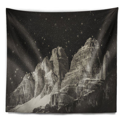 Tapisserie de dolomites de alpes en polyester avec accessoires suspendus en polyester haut de haut