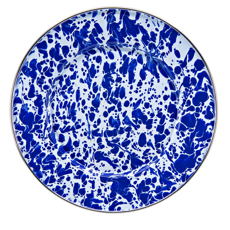 8.5" Dessert Plate, Cobalt Swirl
