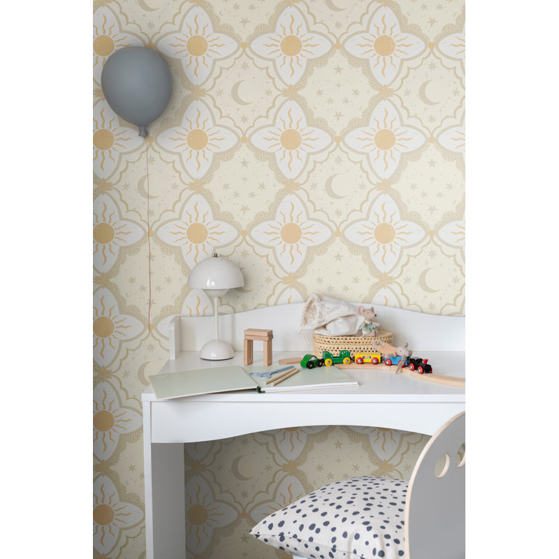 Galerie Resan Sun and Moon Wallpaper, Yellow