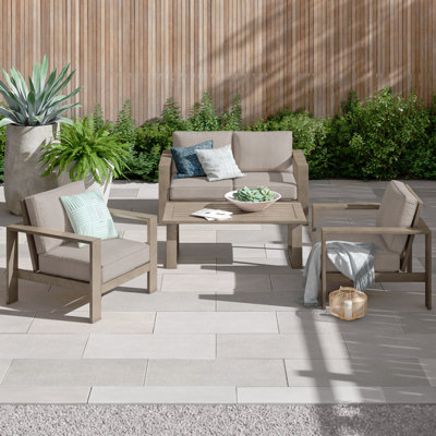 Gelston 4 - Person Patio Conversation Set with Cushions