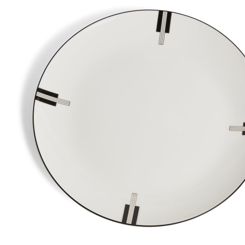 Assiette 11,1 po Vera Wang Luxe Graphite