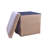 15" Taupe Boucle Cube Storage Ottoman