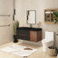 Ensemble de meuble-lavabo mural simple 48 po avec comptoir en quartz 48 po