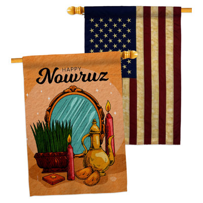 Double Sided 40'' H x 28'' W Polyester House Flag