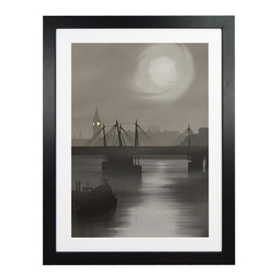 London in Fog 1 Piece Wall Art