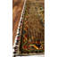 Tapis en laine et coton brun noué à la main Original Original