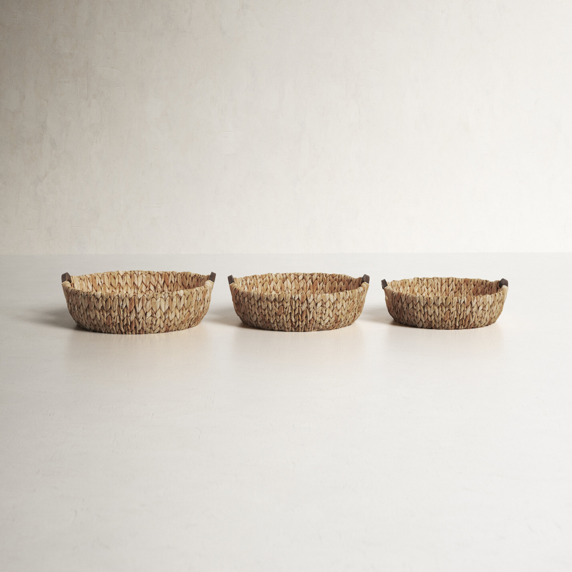 Rattan Basket Set Three Posts